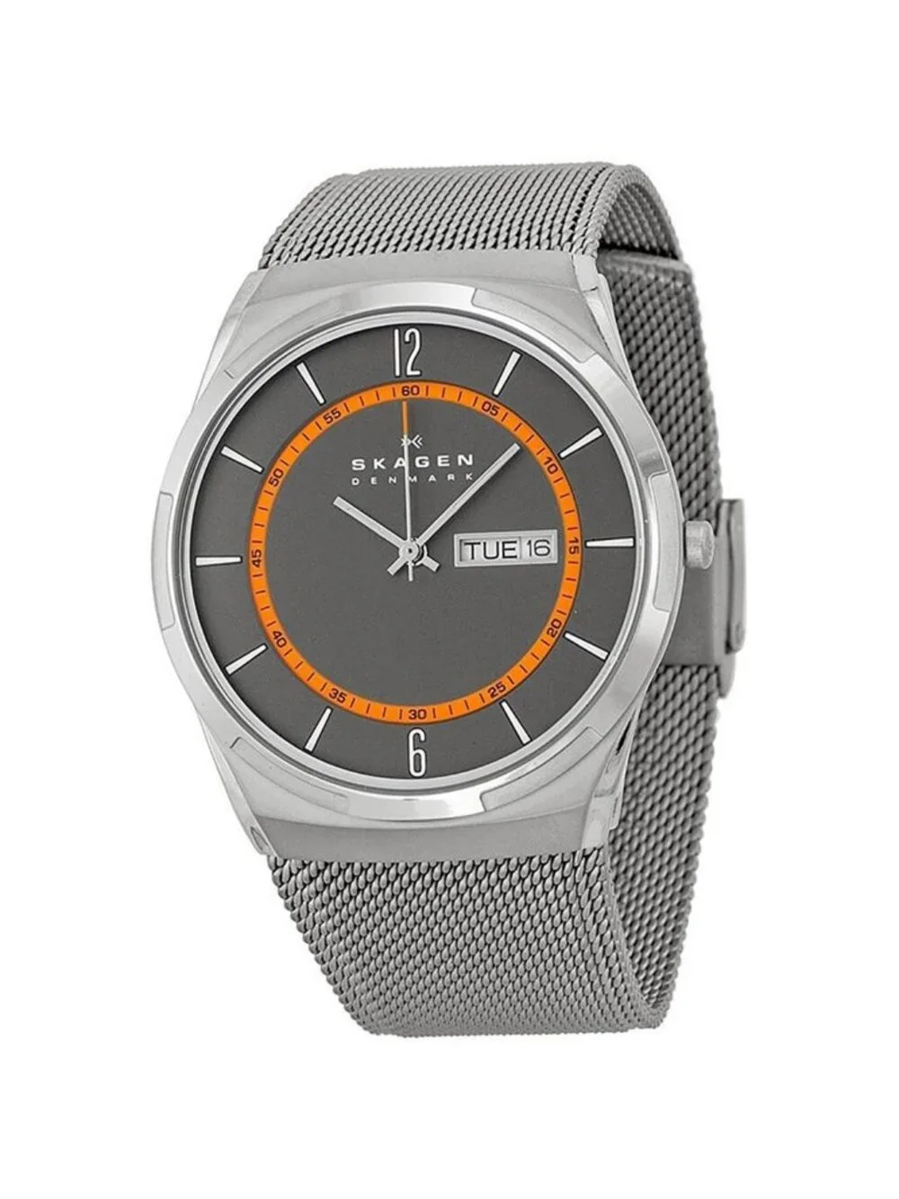 NWT Skagen Melbye Grey Dial Grey Mesh Men's Watch